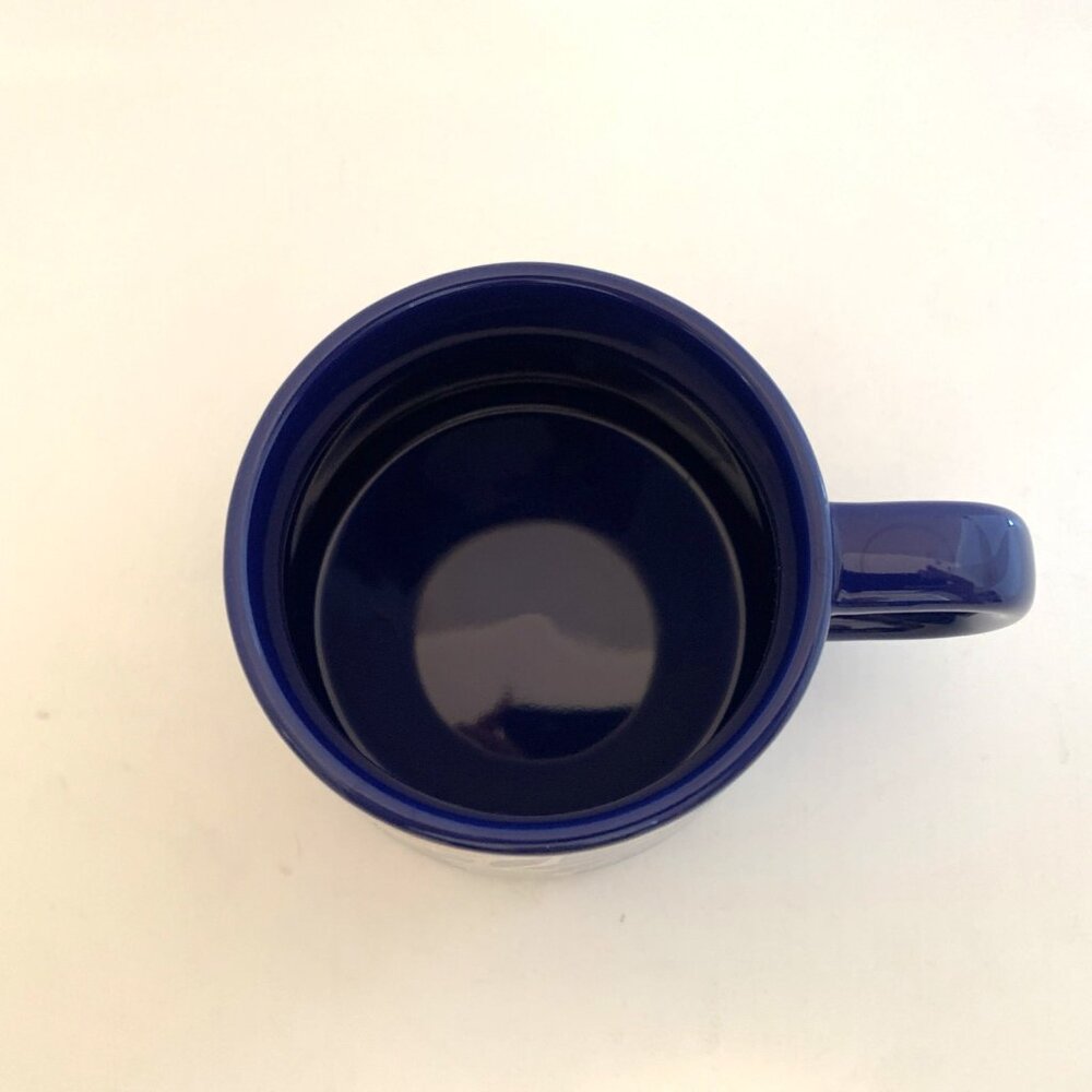 Starbucks 2021 Blue Bunny Ceramic Coffee Mug 14 oz Spring Flowers Easter - Picture 7 of 11